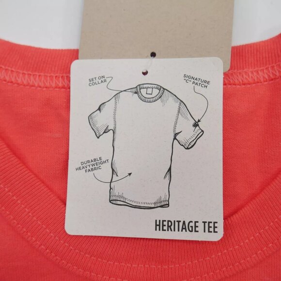 Champion Life C Logo T-shirt Men's Size 2XL 90s Orange Vintage Halloween Fall - Picture 5 of 6